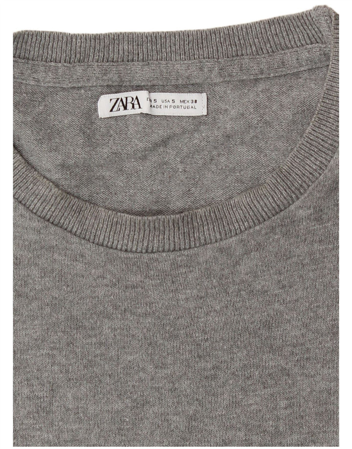 Zara Hombre Camiseta Top Small Gris