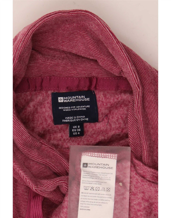 Jersey de forro polar para mujer Mountain Warehouse UK 8 Pequeño poliéster a rayas rosa