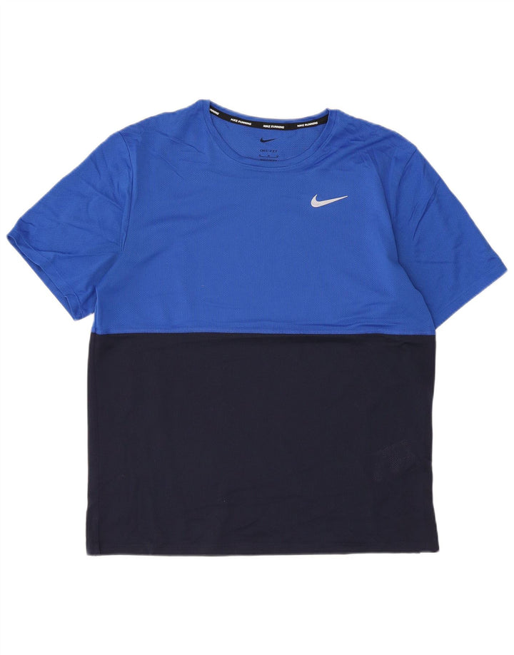 Nike - Camiseta Dri Fit para hombre, color azul medio, poliéster