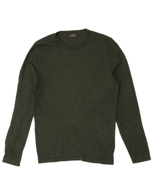 Zara Hombre Top Manga Larga Small Verde