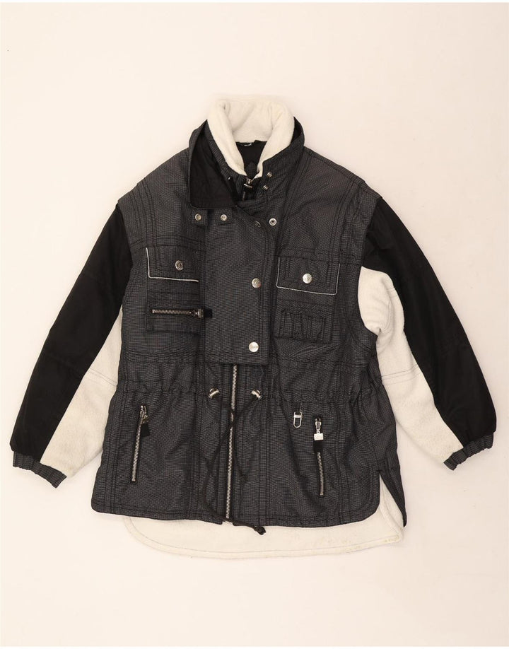 Chaqueta de esquí holgada Rodeo para mujer de C&A Nylon con bloques de color gris medio Reino Unido 44