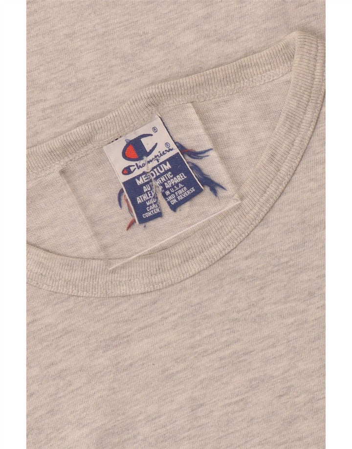 Champion Camiseta Sin Mangas Para Hombre Algodón Gris Medio
