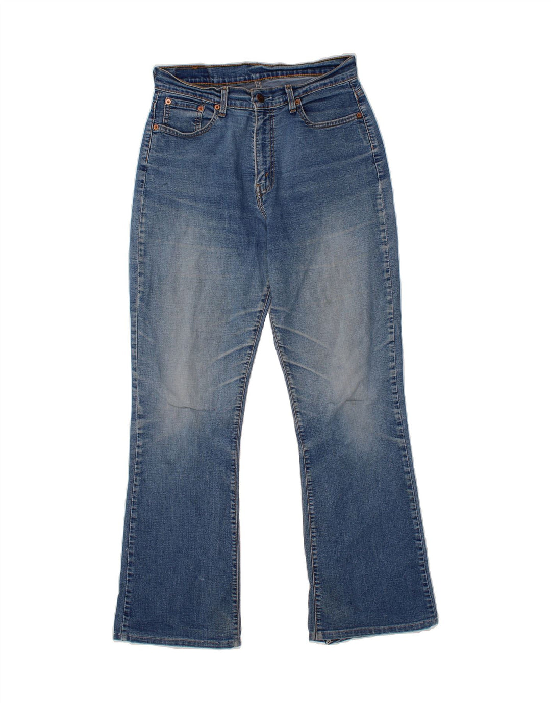 LEVI'S Womens 584 Bootcut Jeans W32 L30 Blue Cotton Vintage Levi's and Second-Hand Levi's from Messina Hembry 