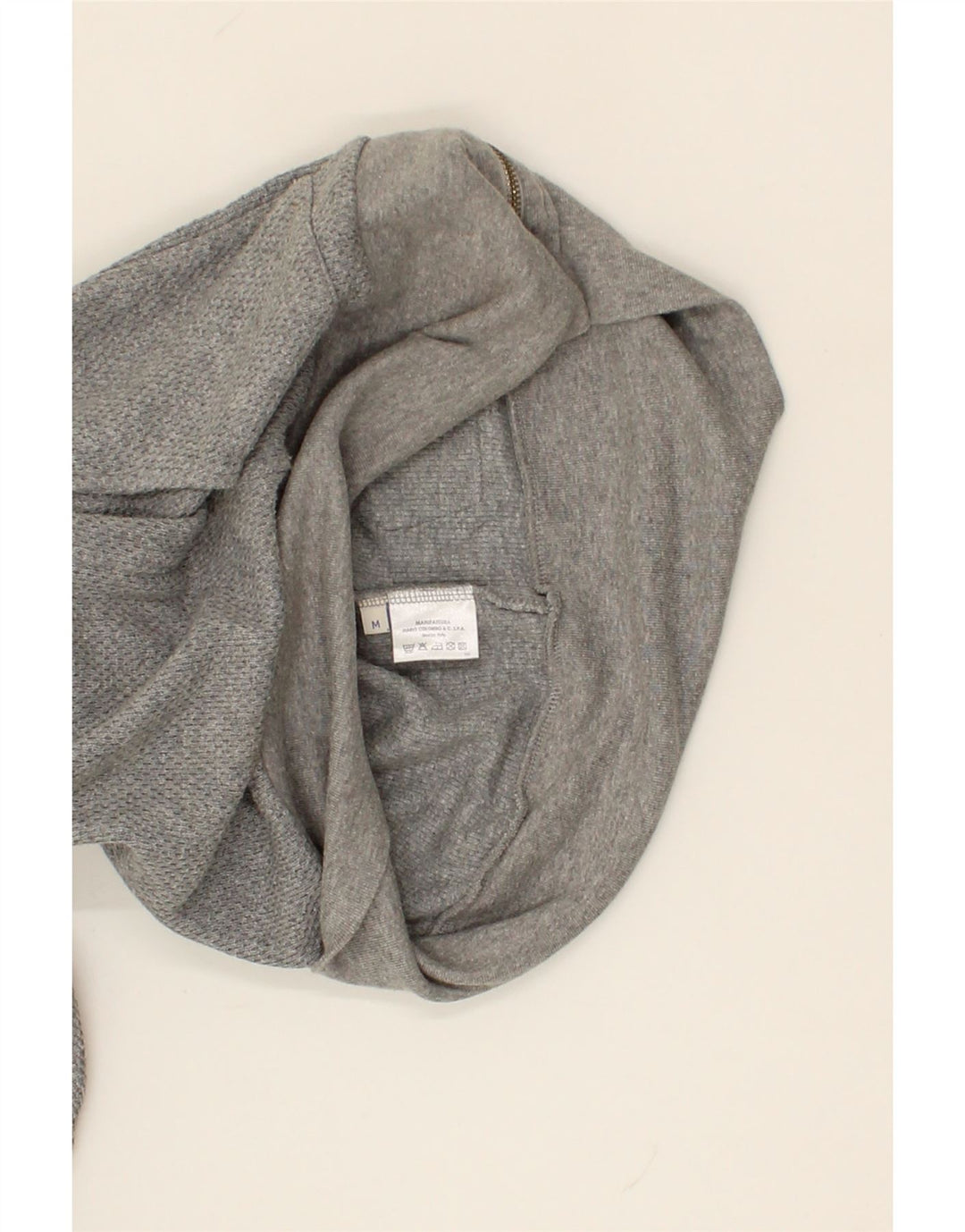 COLMAR Sudadera con capucha y cremallera para hombre Algodón gris medio