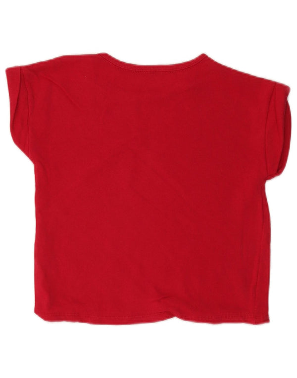 Benetton Camiseta Gráfica De Niña 7-8 Años Rojo