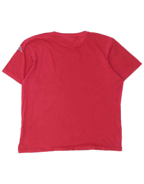 Camiseta Kappa Mujer Graphic Top XL Borgoña Algodón