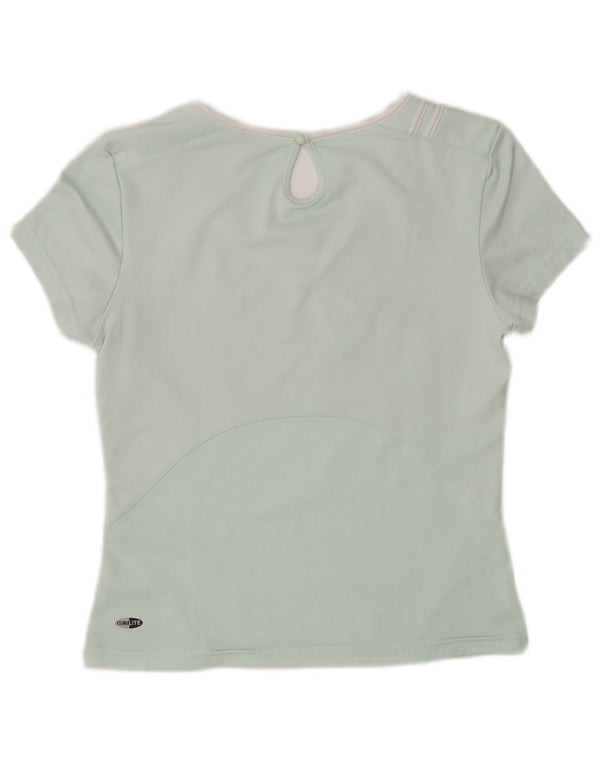 Adidas Mujer Climalite Camiseta Top UK 10 Pequeño Poliéster Turquesa