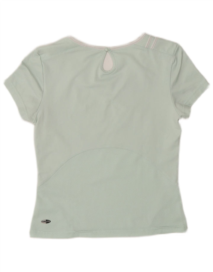 Adidas Mujer Climalite Camiseta Top UK 10 Pequeño Poliéster Turquesa