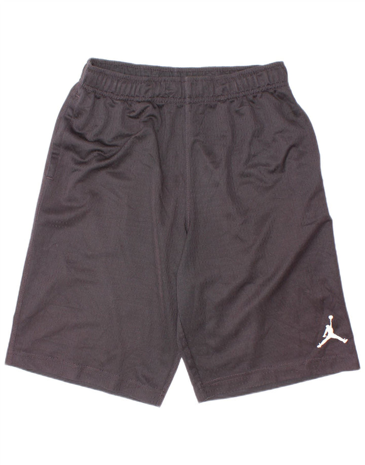 Jordan - Pantalones cortos deportivos para niños de 10 a 11 años, talla mediana, color negro