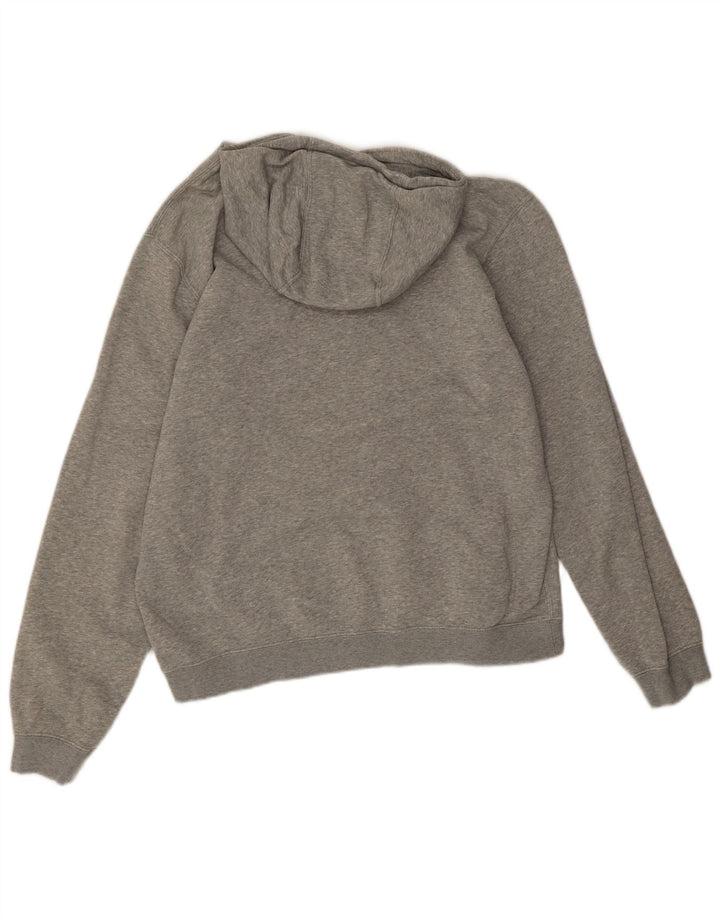 Nike Jersey con capucha y estampado gráfico de algodón moteado en gris medio