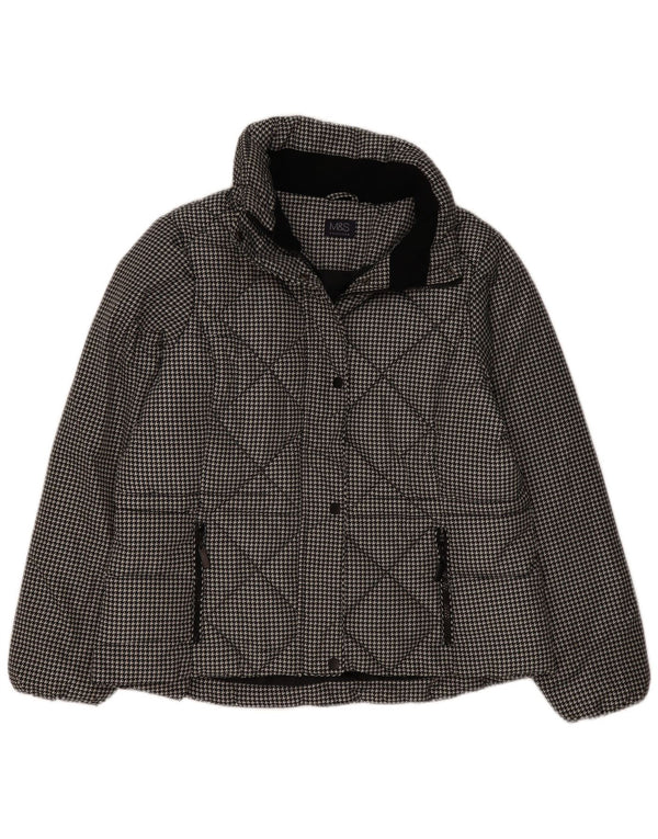 Marks & Spencer Chaqueta acolchada para mujer Reino Unido 46 Grande Pata de gallo negra