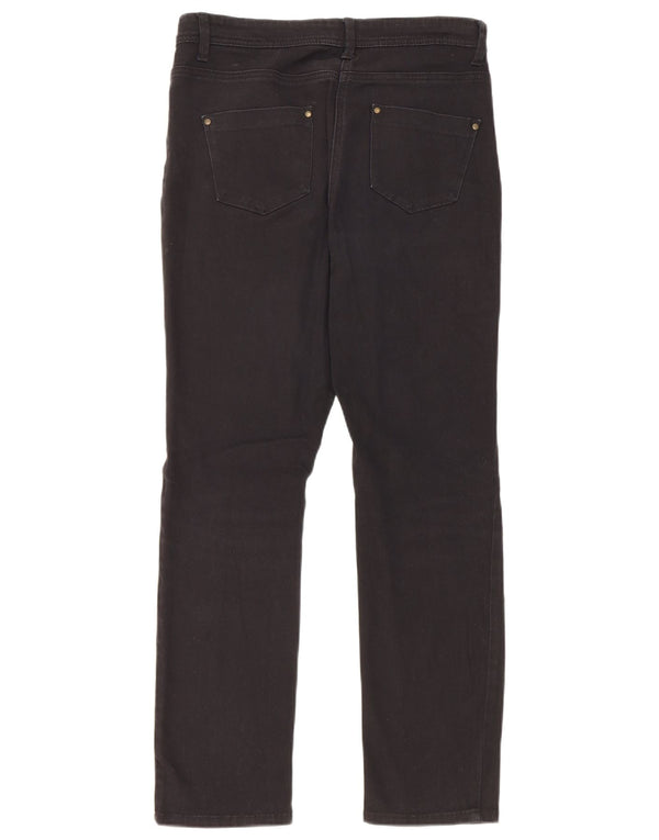 M&Co Vaqueros rectos para mujer UK 10 Small W30 L28 Algodón negro