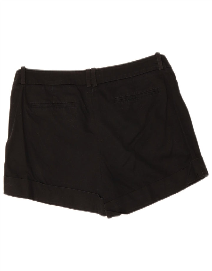 Mossimo Pantalones cortos casuales para mujer US 8 mediano W32 algodón negro