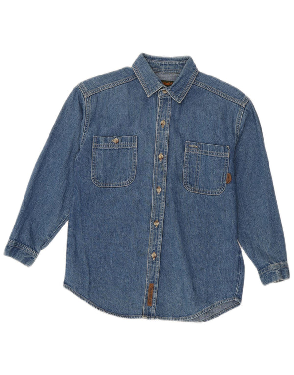 Timberland Camisa Vaquera Niño 7-8 Años Azul Algodón