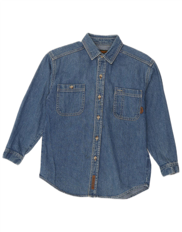 Timberland Camisa Vaquera Niño 7-8 Años Azul Algodón