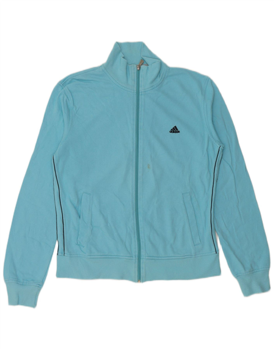 ADIDAS Chaqueta superior de chándal para mujer EU 44/46 Algodón azul grande