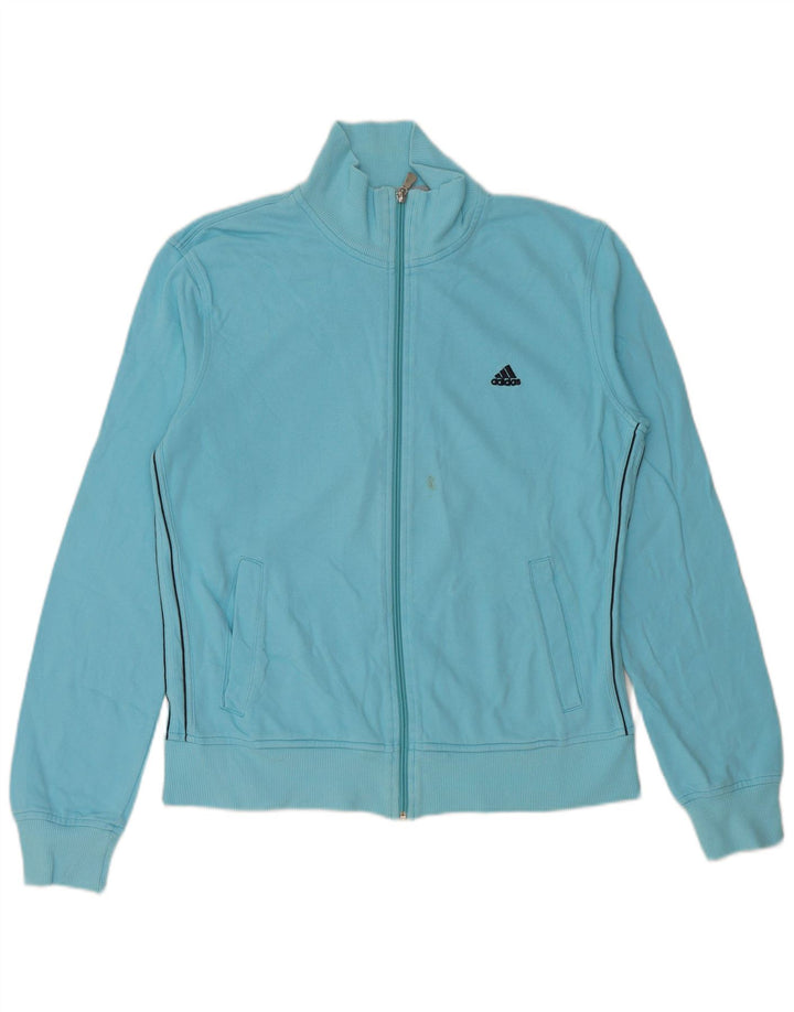 ADIDAS Chaqueta superior de chándal para mujer EU 44/46 Algodón azul grande