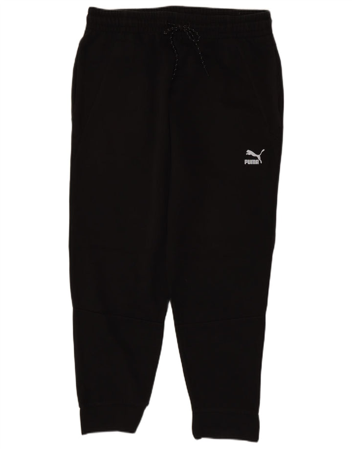 PUMA Pantalones de chándal para hombre Joggers Large Black Cotton