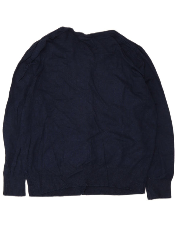 Marks & Spencer Cárdigan para Mujer UK 40 XL Viscosa Azul Marino