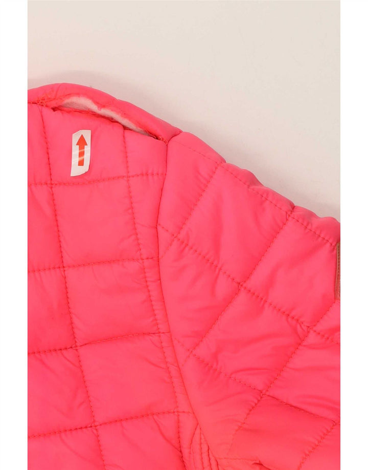 Superdry Mujer Chaqueta Acolchada Acolchada UK 44 Mediano Rosa Poliéster Deportes
