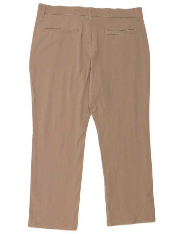 Marks & Spencer Pantalones Casuales Rectos para Mujer UK 18 XL W38 L26 Gris