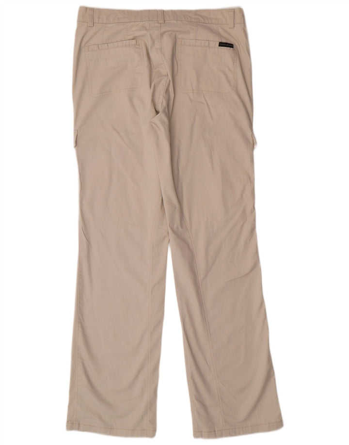 Sergio Tacchini Pantalones cargo con corte de bota para hombre W36 L32 Algodón beige