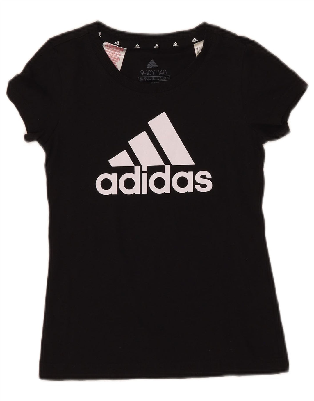 ADIDAS Camiseta gráfica para niño 9-10 años Negro Algodón