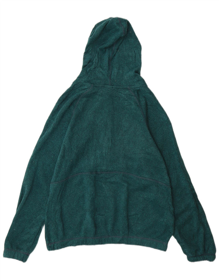 Eddie Bauer Suéter tipo jersey con cuello y botones para mujer Reino Unido 14 Poliéster verde medio