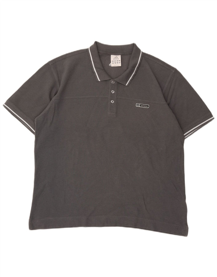Adidas Polo Hombre XL Gris Algodón
