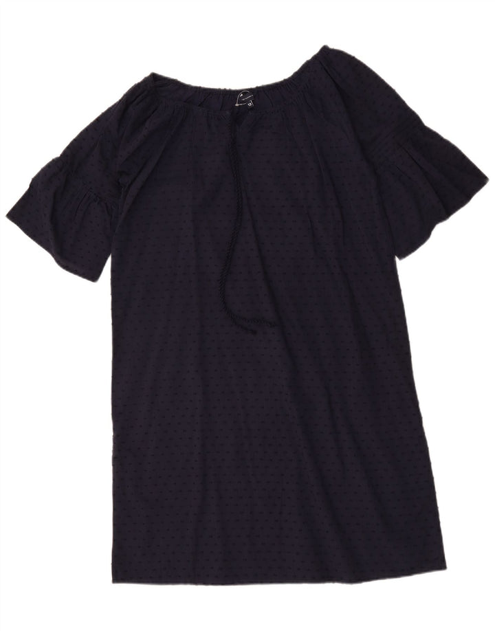 Crew Clothing Vestido recto para mujer UK 40 Mediano Azul marino manchado