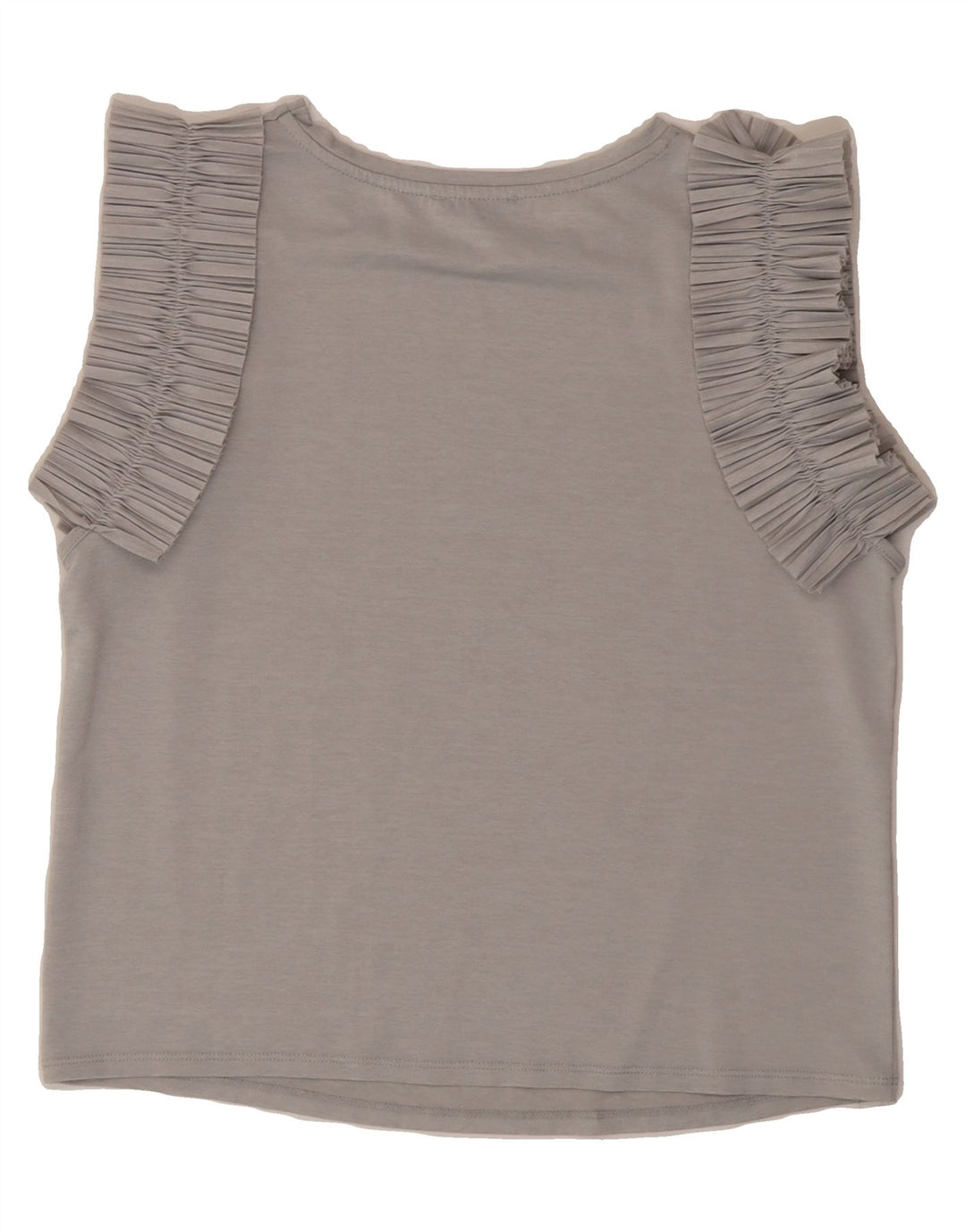 ZARA Womens Sleeveless Blouse Top UK 10 Small Grey Polyester Vintage Zara and Second-Hand Zara from Messina Hembry 