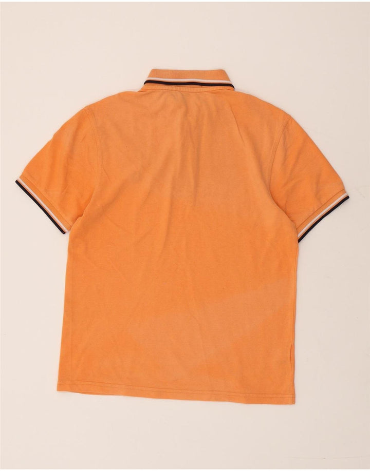 FRED PERRY Polo para hombre pequeño algodón naranja