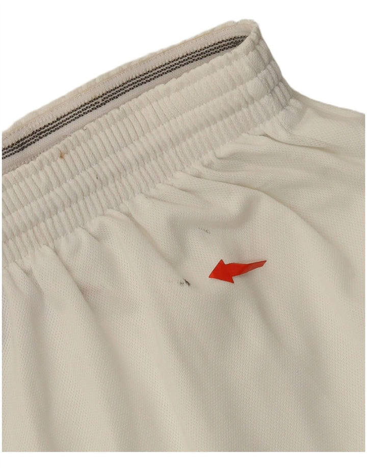Nike - Pantalones cortos deportivos para hombre, talla 42/44, poliéster blanco grande