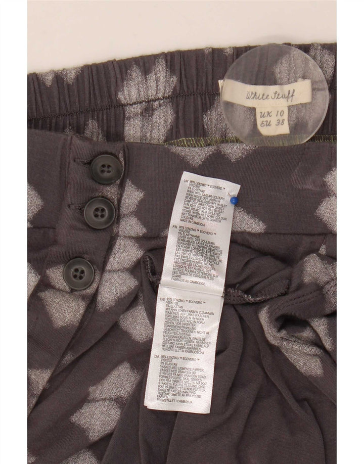 Falda acampanada para mujer de White Stuff UK 40 Small W32 Viscosa geométrica gris