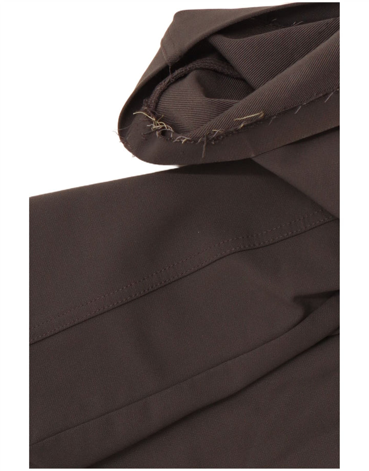 NIKE Pantalones casuales rectos Dri Fit para hombre pequeños W27 L31 poliéster gris