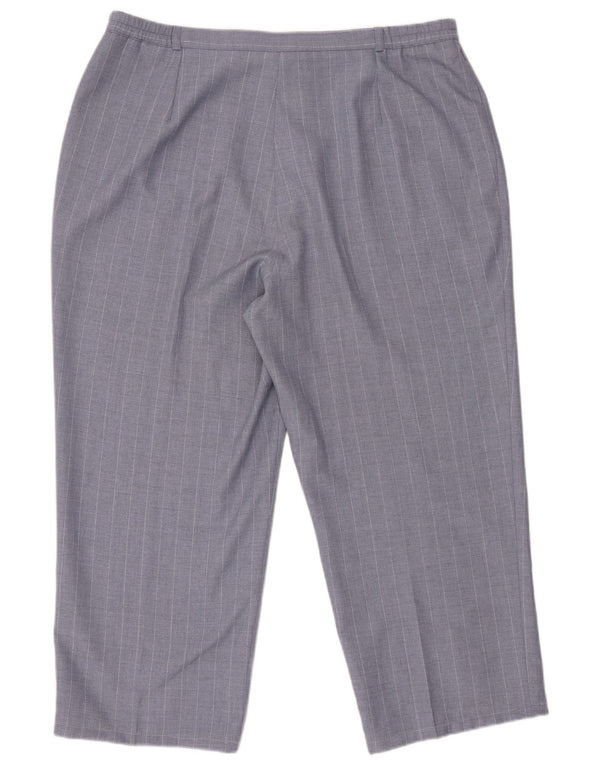 CALLE. BERNARD Pantalones cortos de cintura alta para mujer UK 20 2XL W34 L24 Azul