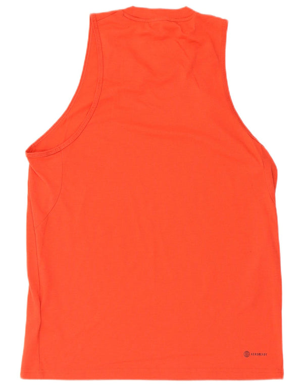 Adidas Hombre Aeroready Chaleco Superior Medio Naranja Poliéster