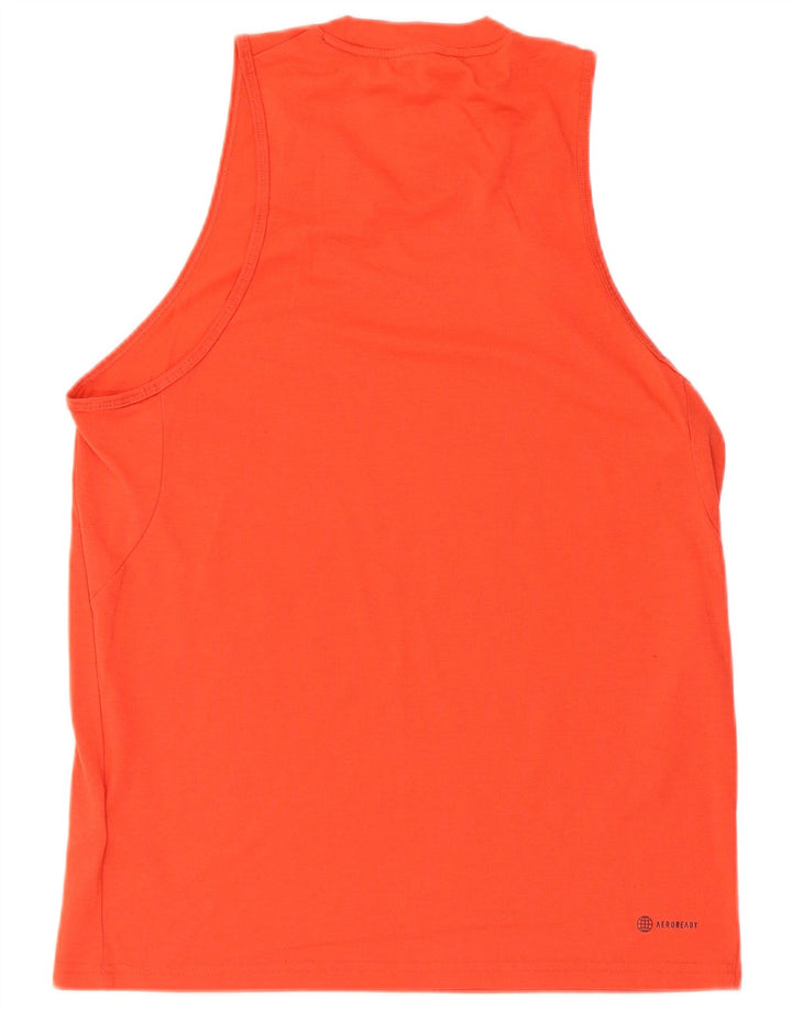 Adidas Hombre Aeroready Chaleco Superior Medio Naranja Poliéster