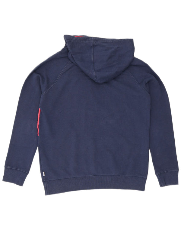 Adidas Mens Graphic Sudadera con capucha Jumper UK 10 Pequeño Azul Marino Algodón
