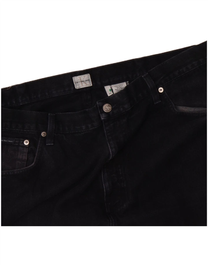 CALVIN KLEIN Vaqueros sueltos para hombre W40 L27 Algodón azul marino