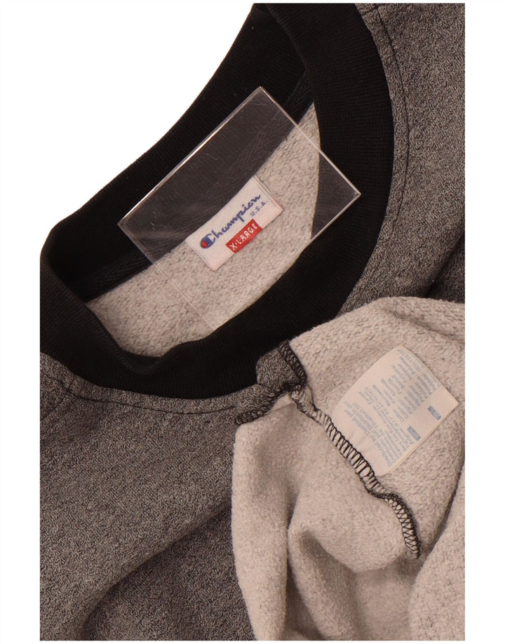 Champion Sudadera Jumper XL Gris Colorblock Algodón