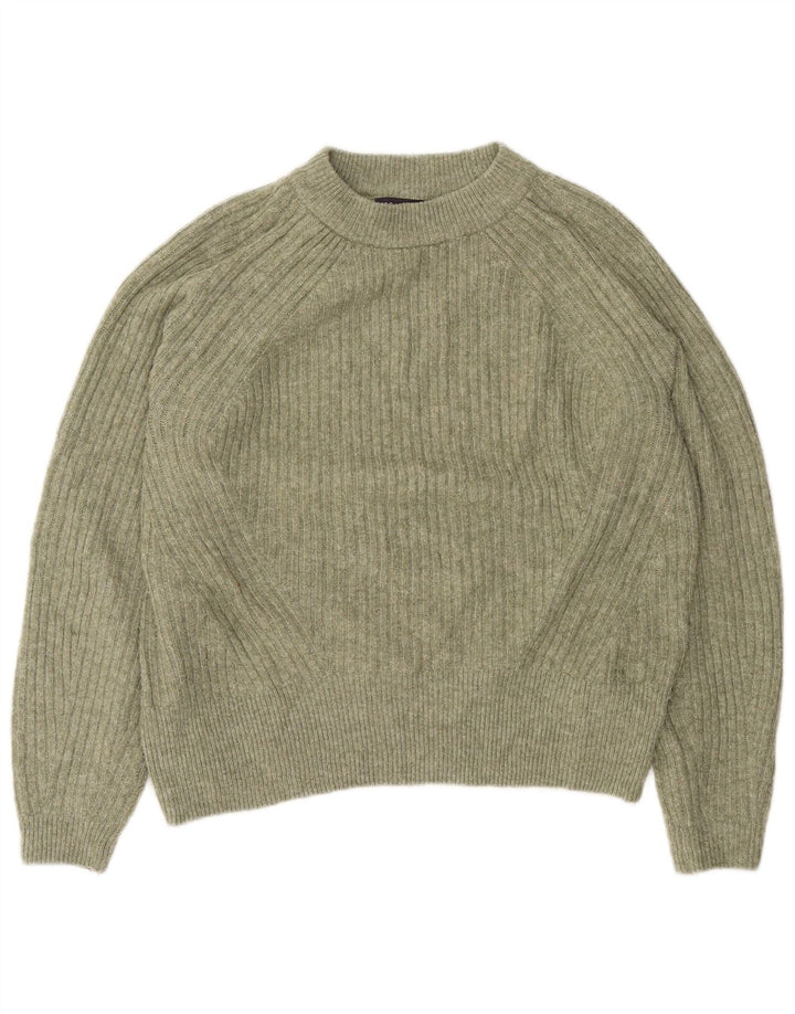 Marks & Spencer - Jersey con cuello alto para mujer, talla 40, color verde medio
