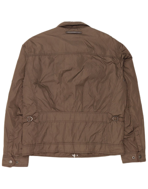 Massimo Dutti Cazadora Bomber Hombre UK 42 XL Nylon Marrón