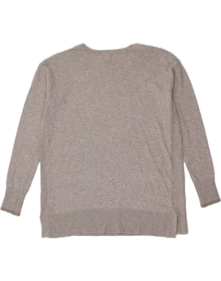 JOULES Womens Boat Neck Jumper Sweater UK 8 Small Grey Polyester Vintage Joules and Second-Hand Joules from Messina Hembry 