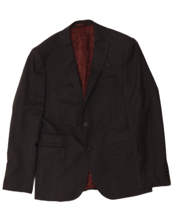 Marks & Spencer Chaqueta tipo blazer ajustada con 2 botones para hombre UK 38 Lana gris medio