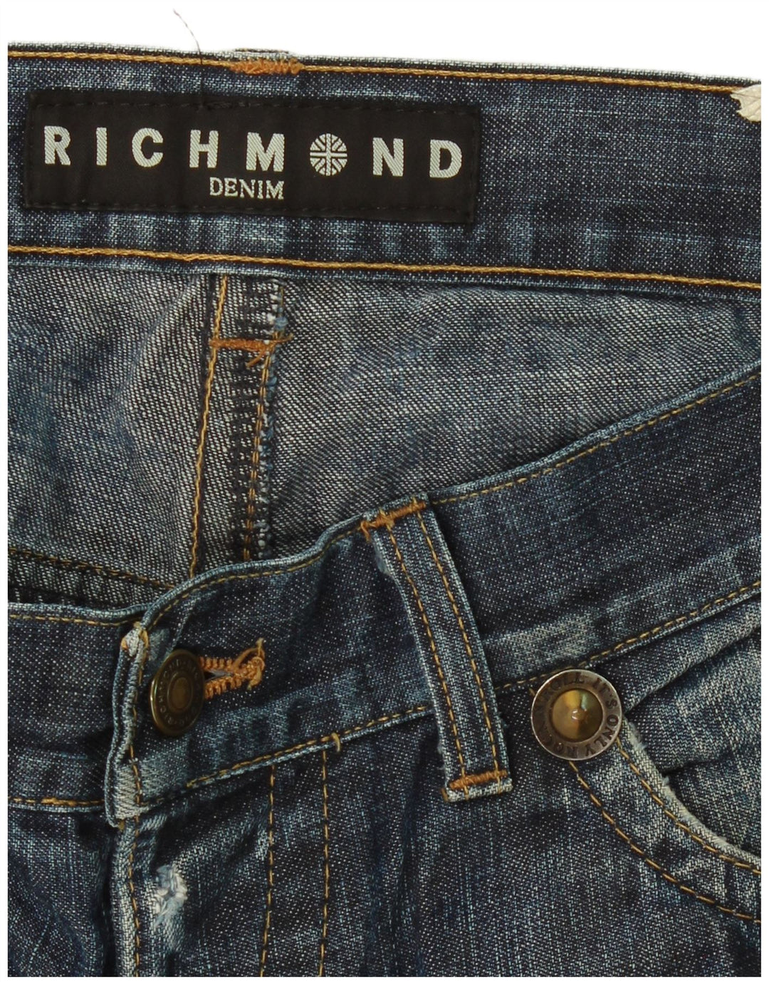 RICHMOND Vaqueros pitillo para mujer W34 L33 Azul