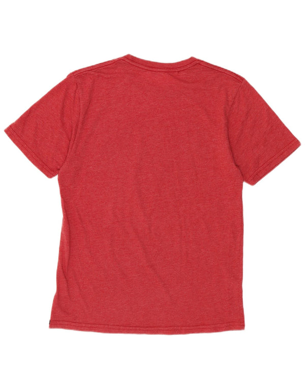 Volcom Camiseta gráfica de corte moderno para mujer UK 40 Algodón rojo mediano