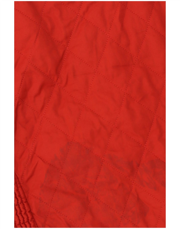 Barbour Chaqueta acolchada para mujer Reino Unido 44 Poliéster rojo grande