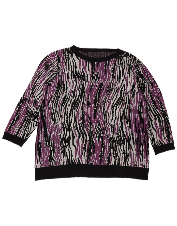 Florela Rubino Suéter de cuello redondo para mujer UK 40 Mediano Multicolor