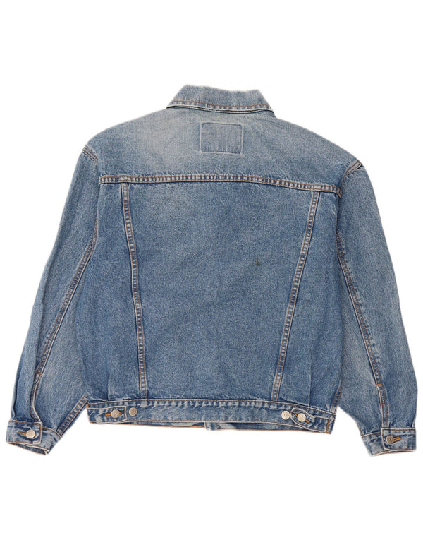 Vintage Mens Denim Jacket UK 36 Small Blue Cotton